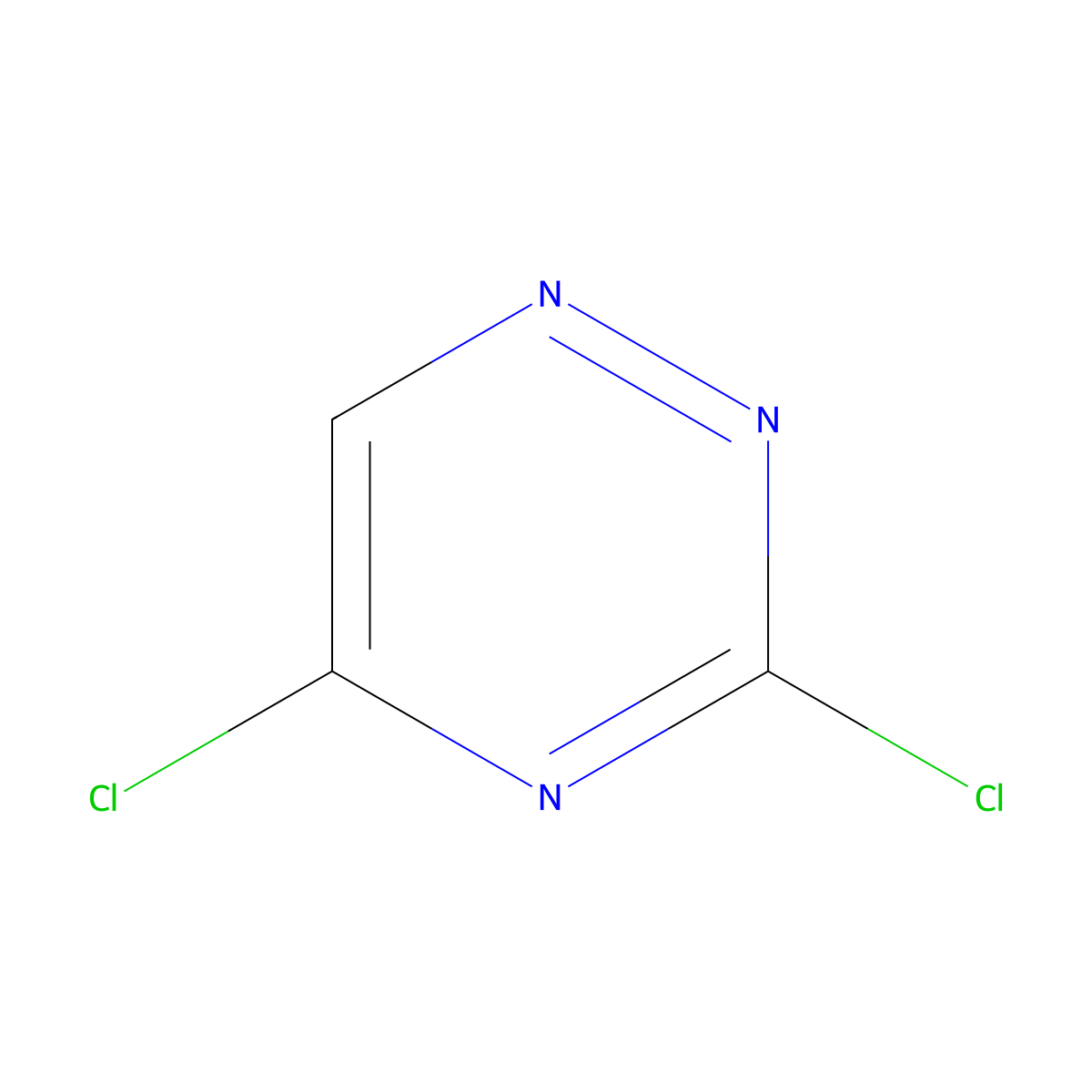 3,5-Dichloro-1,2,4-triazine molecular structure, CAS 59631-75-3