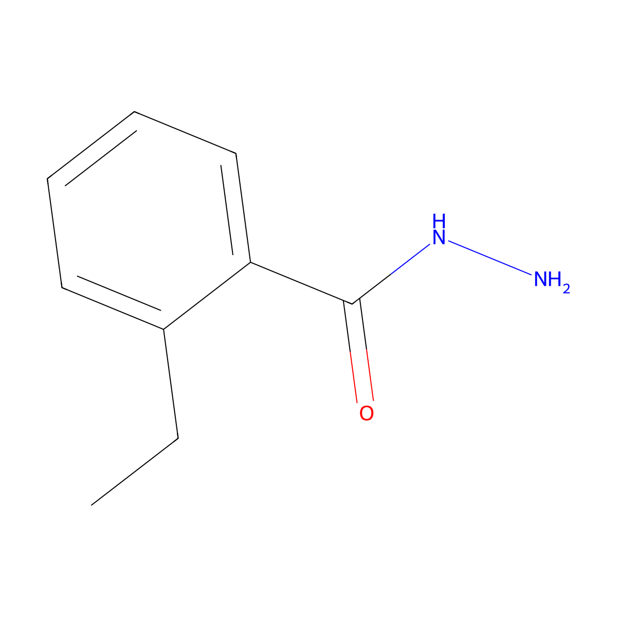2-Ethylbenzohydrazide molecular structure, CAS 59635-98-2