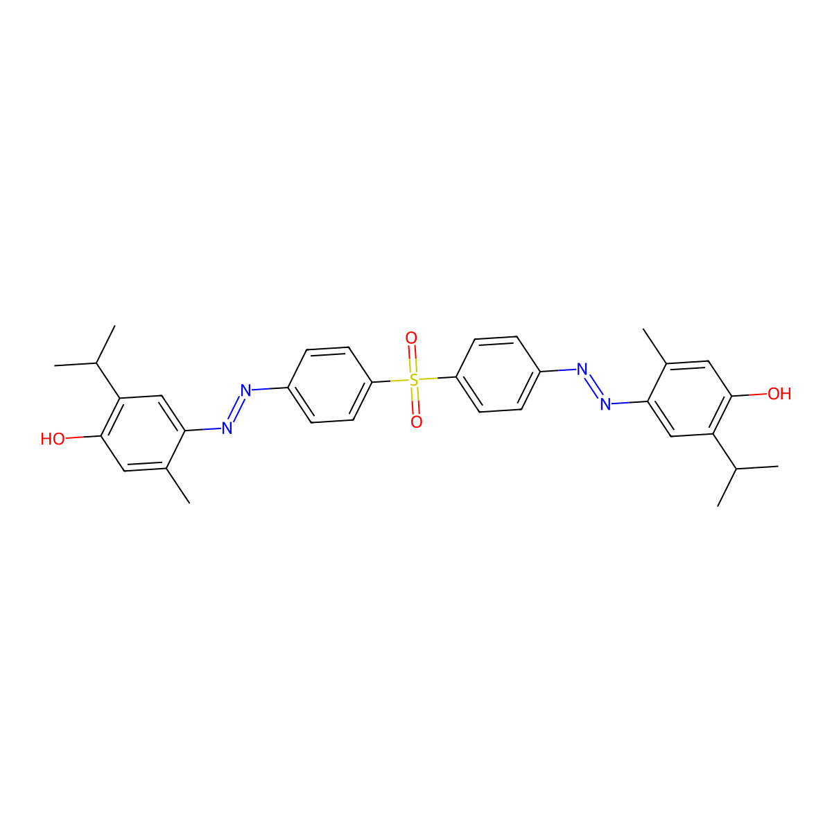 Diathymosulfone molecular structure, CAS 5964-62-5