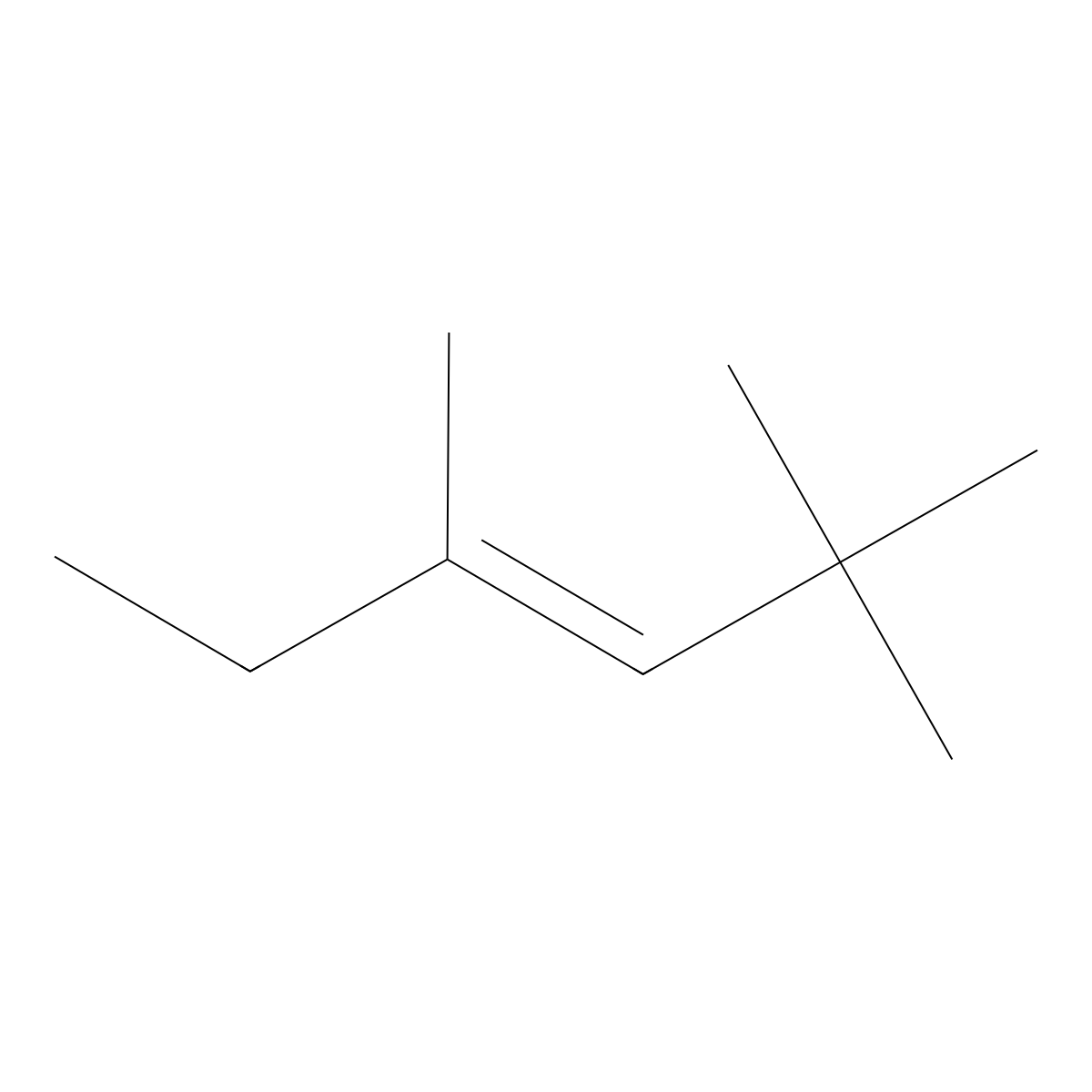 2,2,4-Trimethyl-3-hexene molecular structure, CAS 59643-72-0