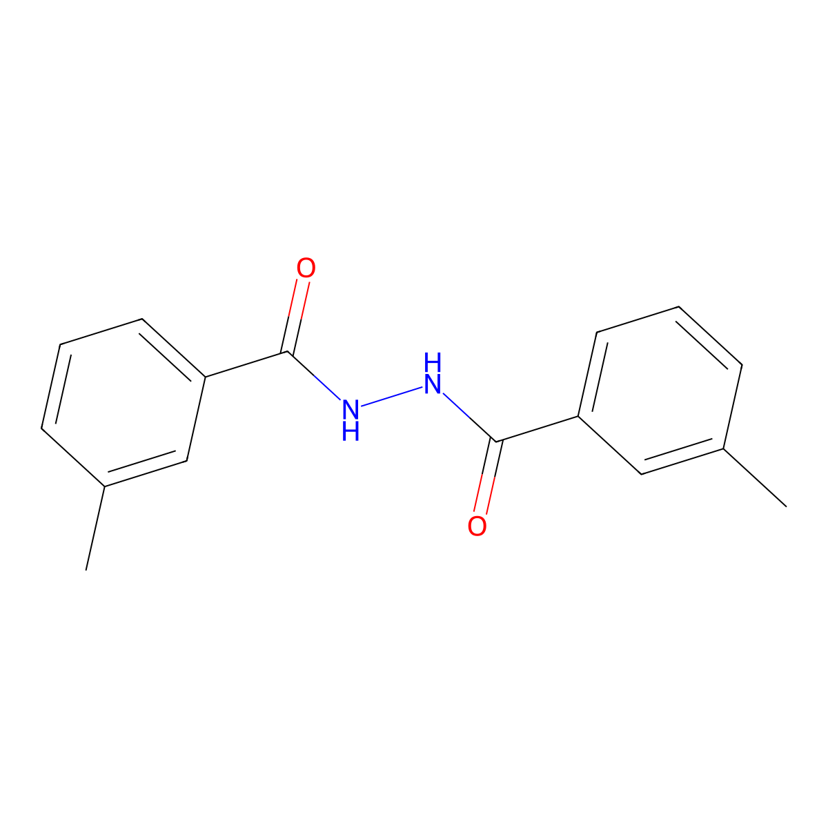 3-methyl-N'-(3-methylbenzoyl)benzohydrazide molecular structure, CAS 59646-36-5