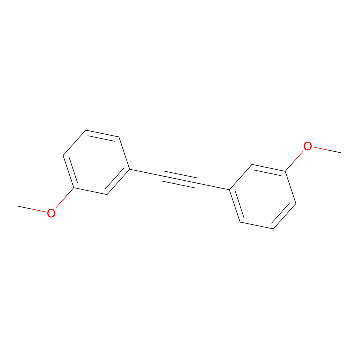 1,1'-(Ethyne-1,2-diyl)bis(3-methoxybenzene) molecular structure, CAS 59647-77-7
