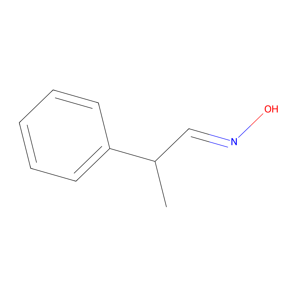 2-Phenylpropionaldehyde oxime molecular structure, CAS 59647-78-8