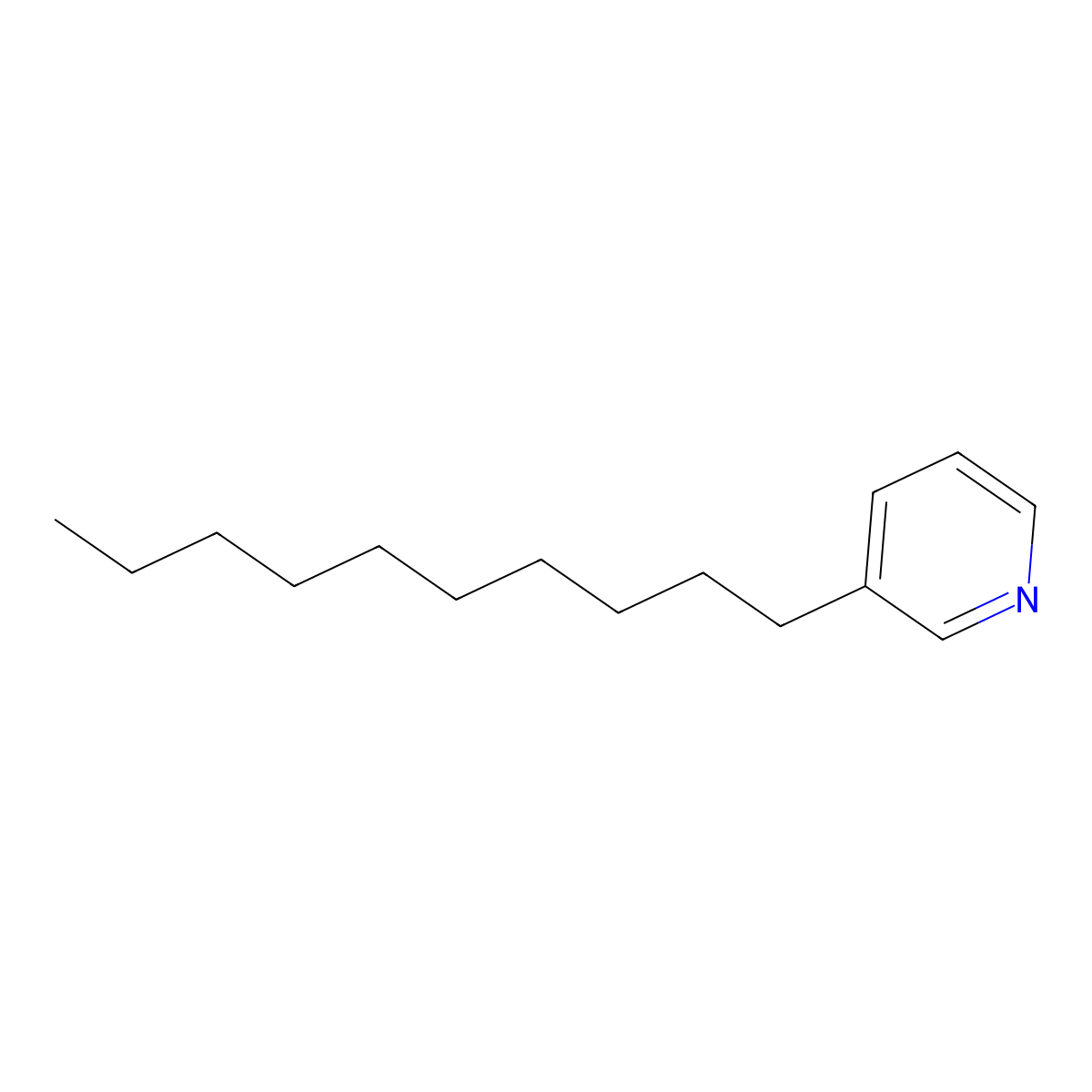 3-Decylpyridine molecular structure, CAS 59652-33-4