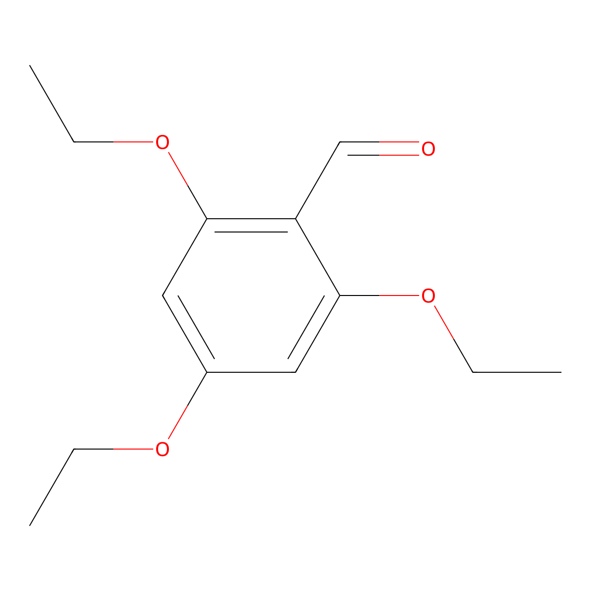 2,4,6-Triethoxybenzaldehyde molecular structure, CAS 59652-88-9