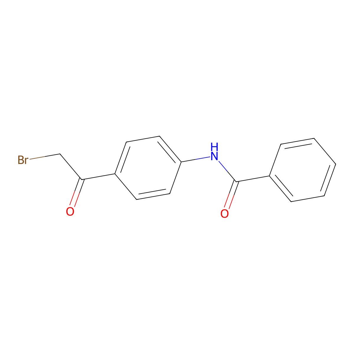 N-[4-(2-bromoacetyl)phenyl]benzamide molecular structure, CAS 59659-99-3