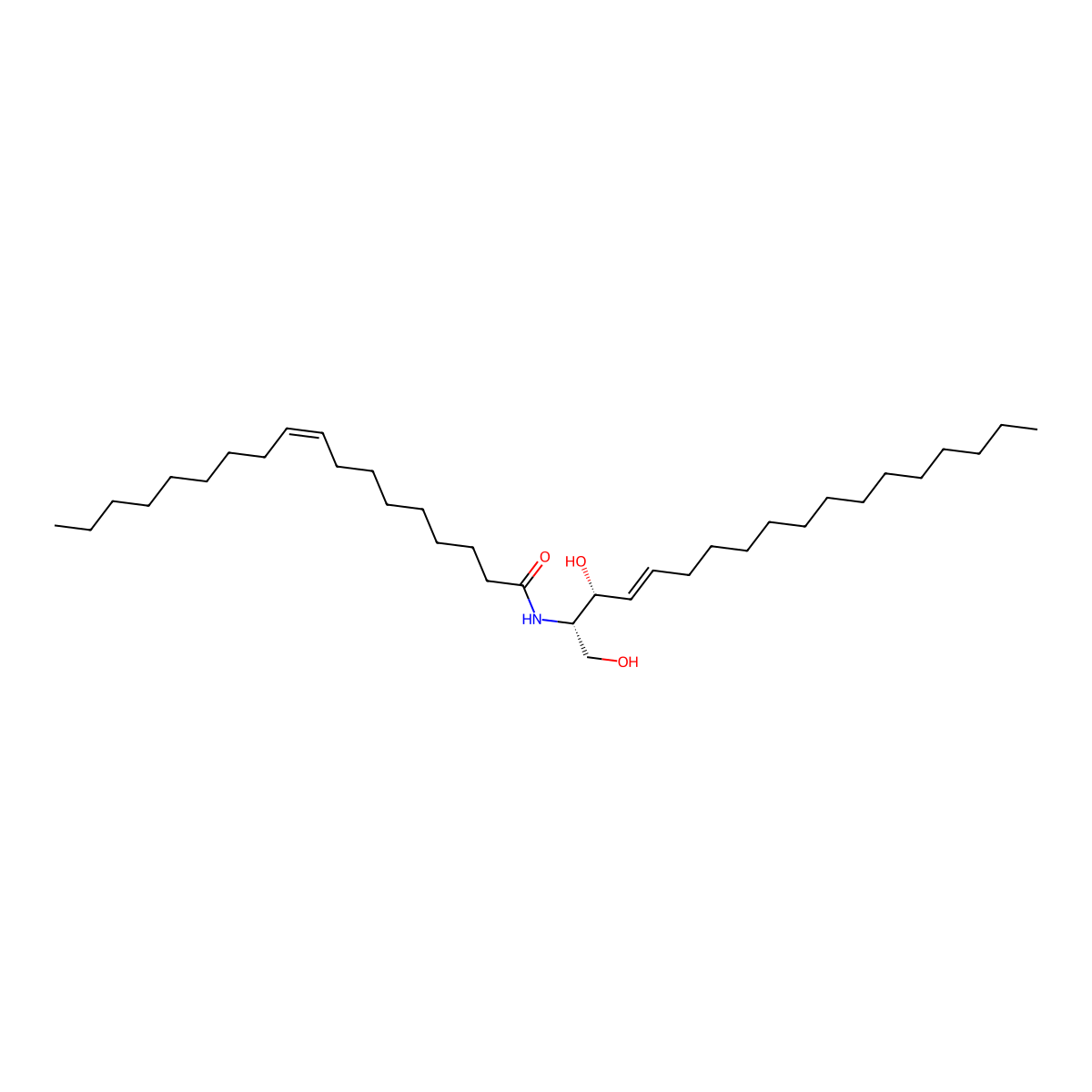 N-(oleoyl)-ceramide molecular structure, CAS 5966-28-9