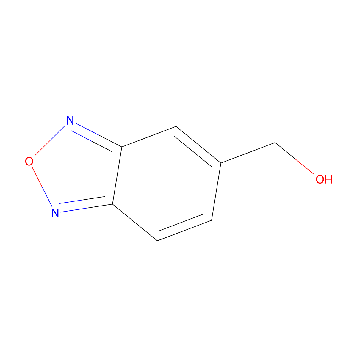 2,1,3-Benzoxadiazol-5-ylmethanol molecular structure, CAS 59660-56-9