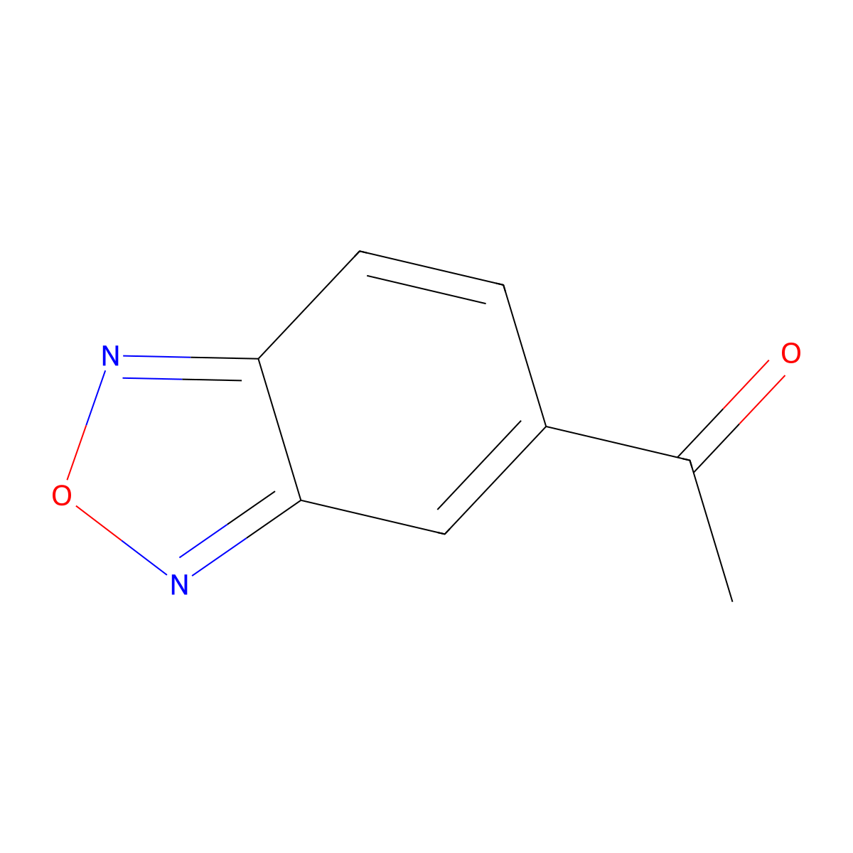 1-(Benzo[c][1,2,5]oxadiazol-5-yl)ethanone molecular structure, CAS 59660-57-0