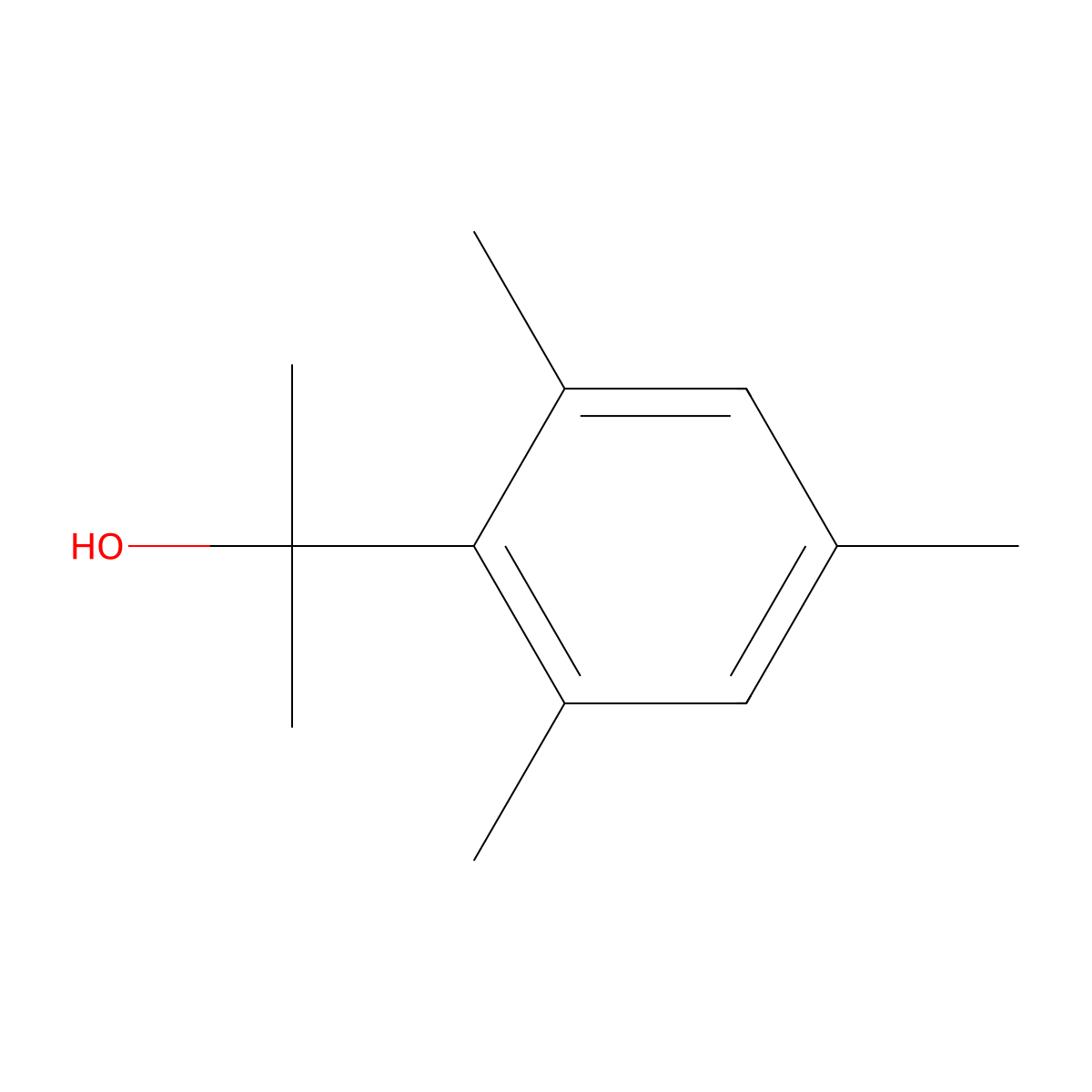 2-(2,4,6-Trimethylphenyl)propan-2-ol molecular structure, CAS 59660-68-3