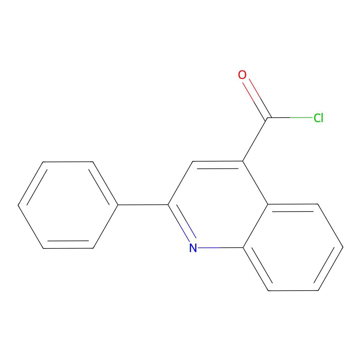 2-Phenylquinoline-4-carbonyl chloride molecular structure, CAS 59661-86-8
