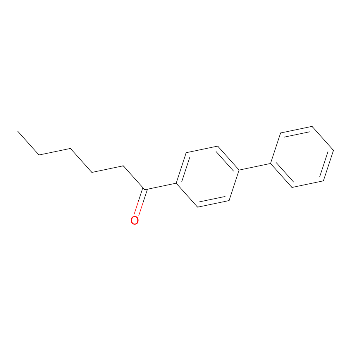 4-Hexanoylbiphenyl molecular structure, CAS 59662-26-9