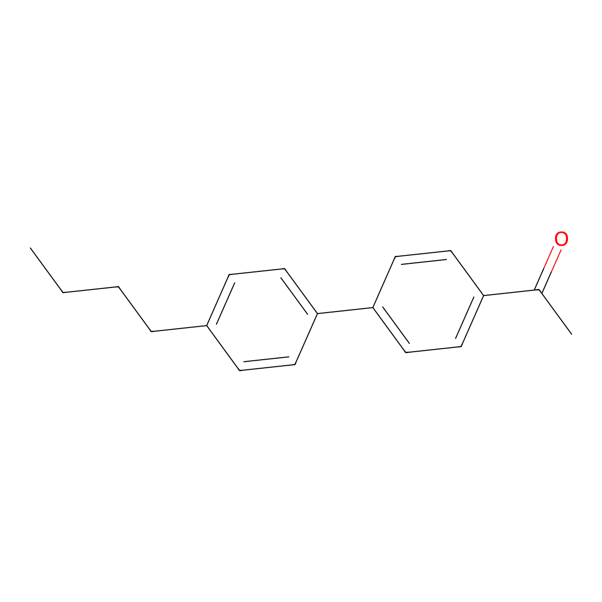 1-(4'-Butyl-[1,1'-biphenyl]-4-yl)ethanone molecular structure, CAS 59662-37-2