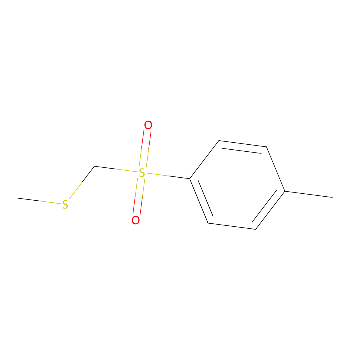 Methylthiomethyl p-tolyl sulfone molecular structure, CAS 59662-65-6