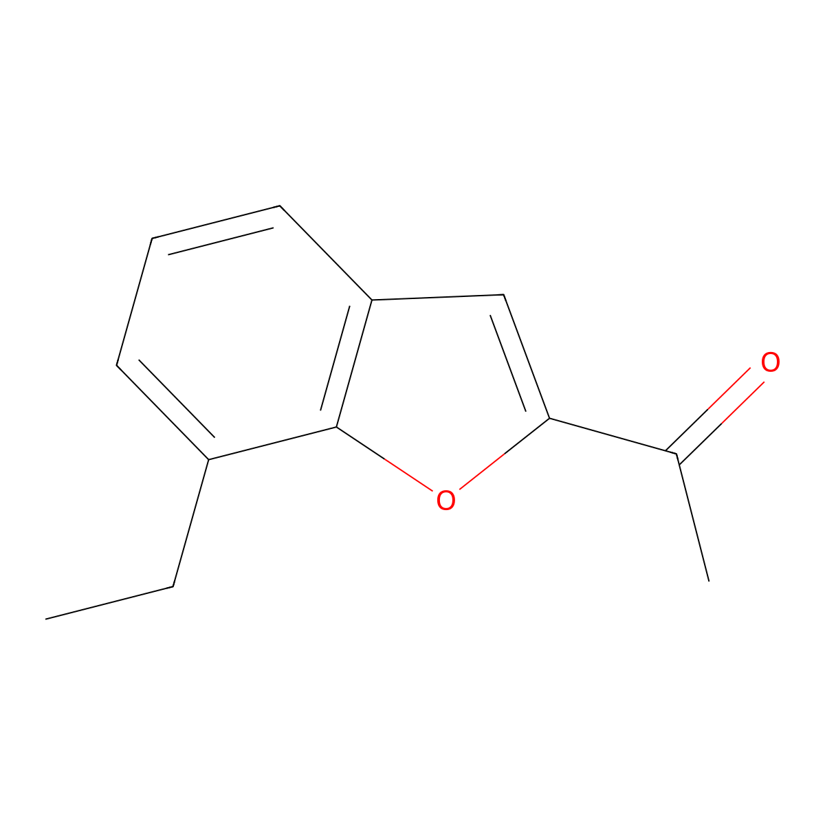 2-Acetyl-7-ethylbenzofuran molecular structure, CAS 59664-03-8