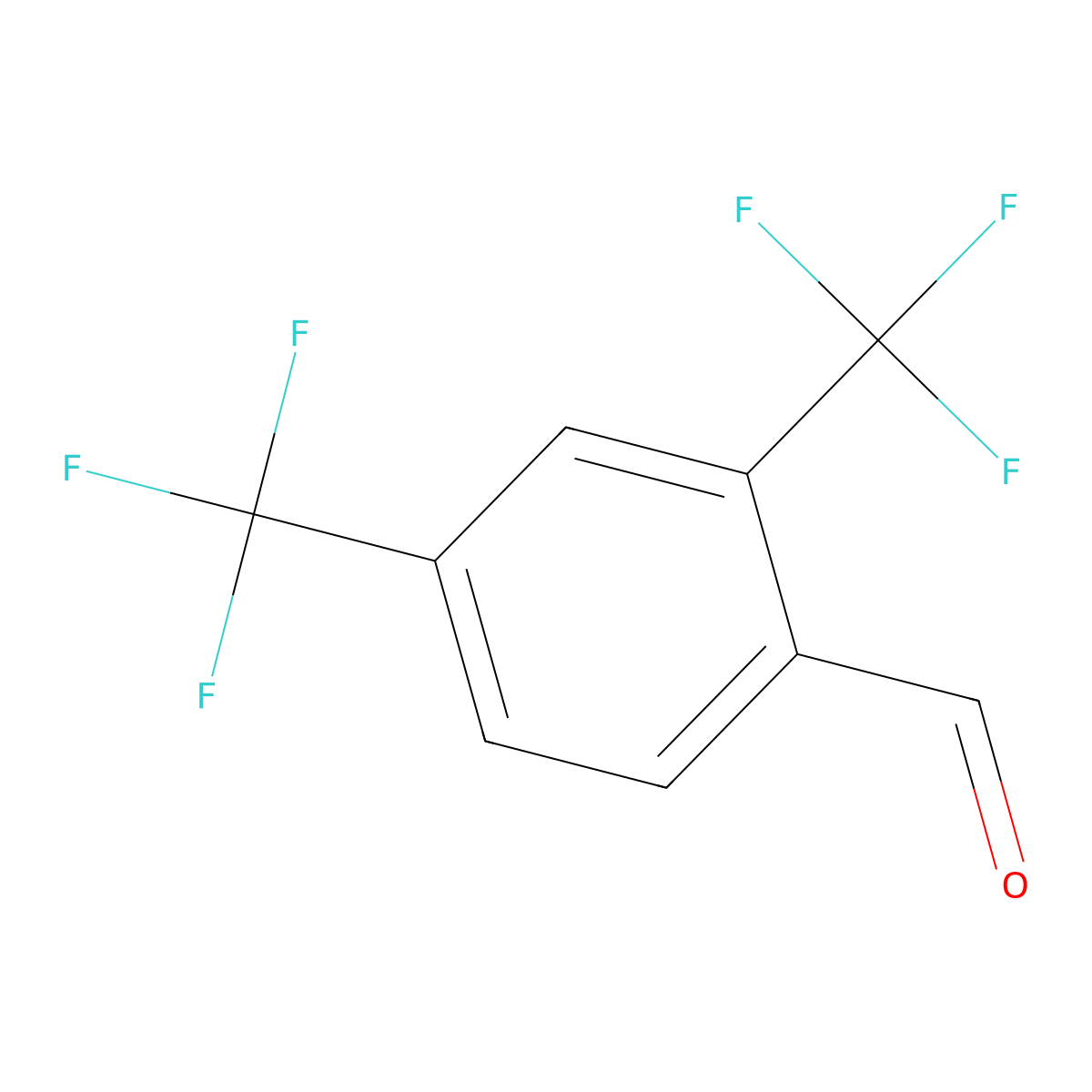 2,4-Bis(trifluoromethyl)benzaldehyde molecular structure, CAS 59664-42-5