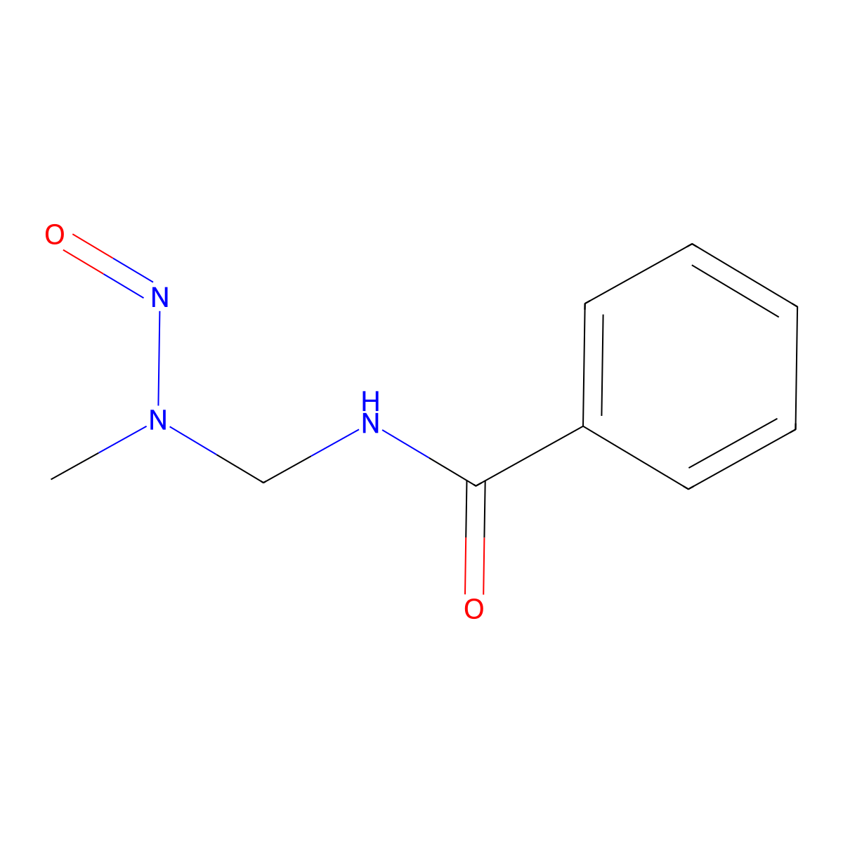 N-(N'-Methyl-N'-nitroso(aminomethyl))benzamide molecular structure, CAS 59665-02-0