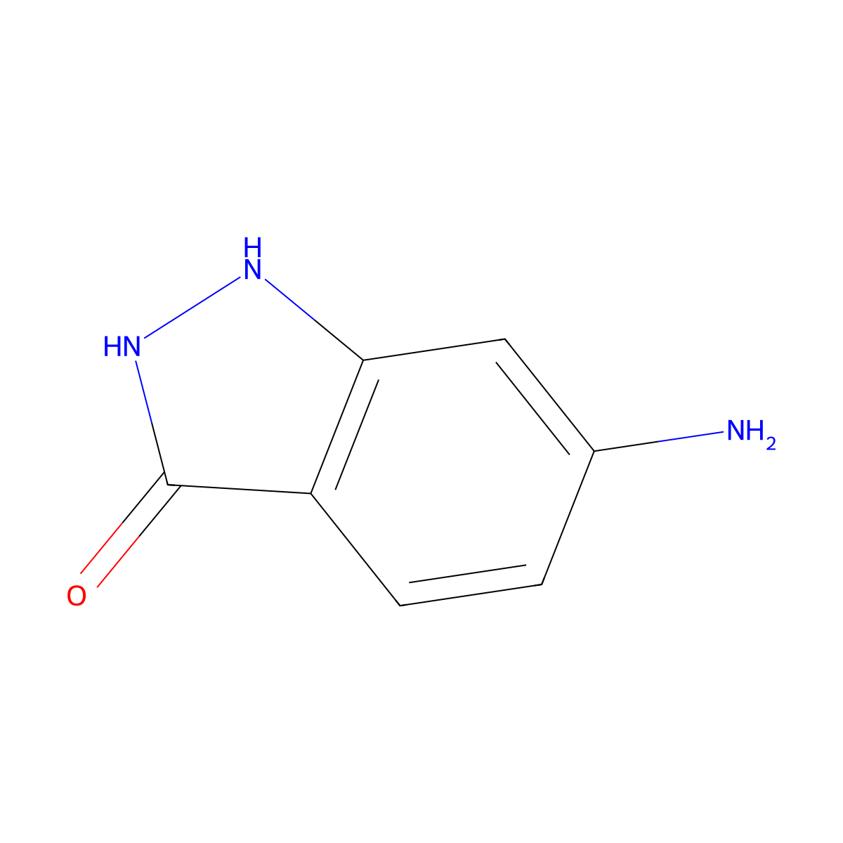 6-amino-1,2-dihydro-3H-indazol-3-one molecular structure, CAS 59673-74-4