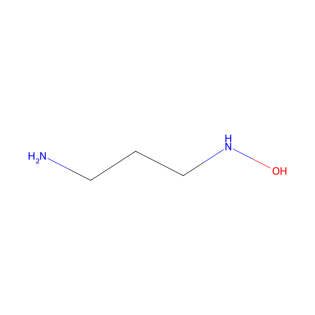 3-(Hydroxyamino)propylamine molecular structure, CAS 59675-34-2