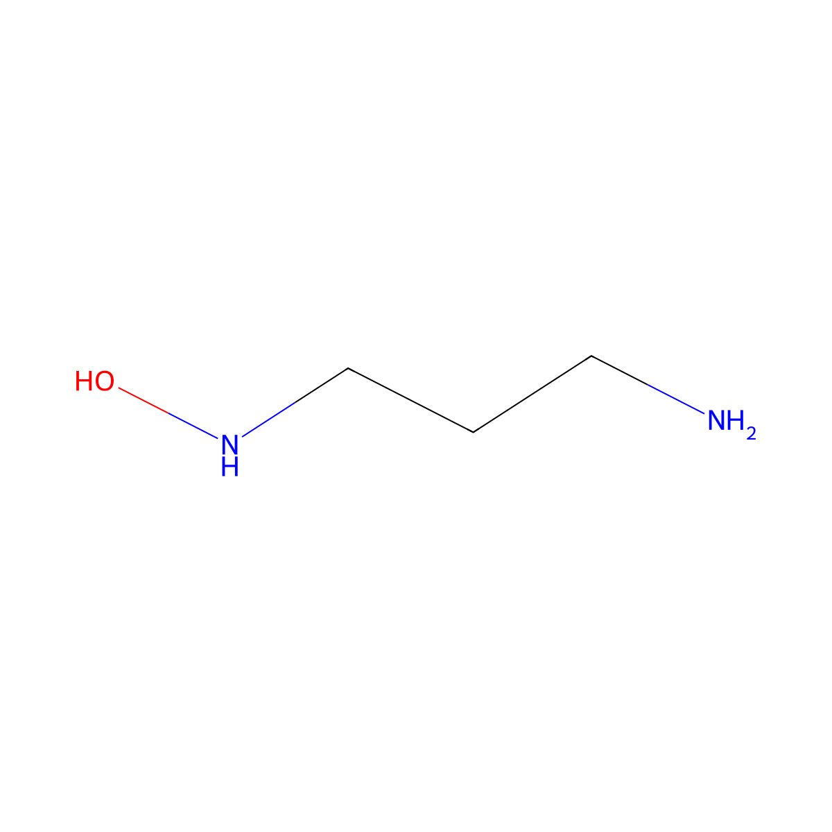3-(Hydroxyamino)propylamine molecular structure, CAS 59675-34-2