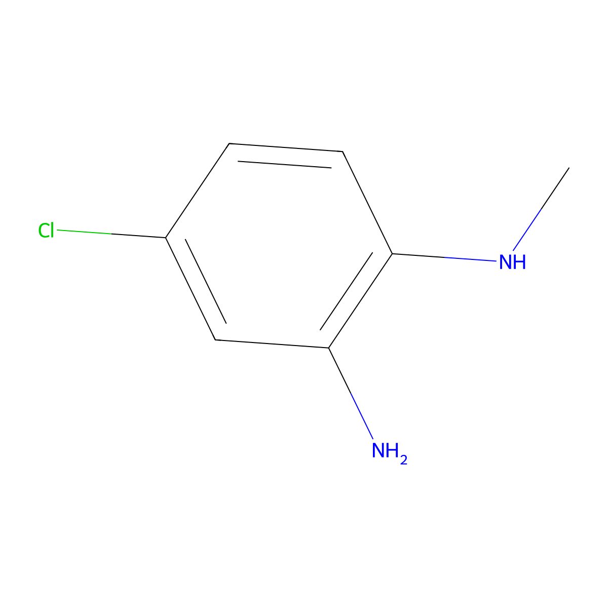 4-chloro-N1-methylbenzene-1,2-diamine molecular structure, CAS 59681-66-2