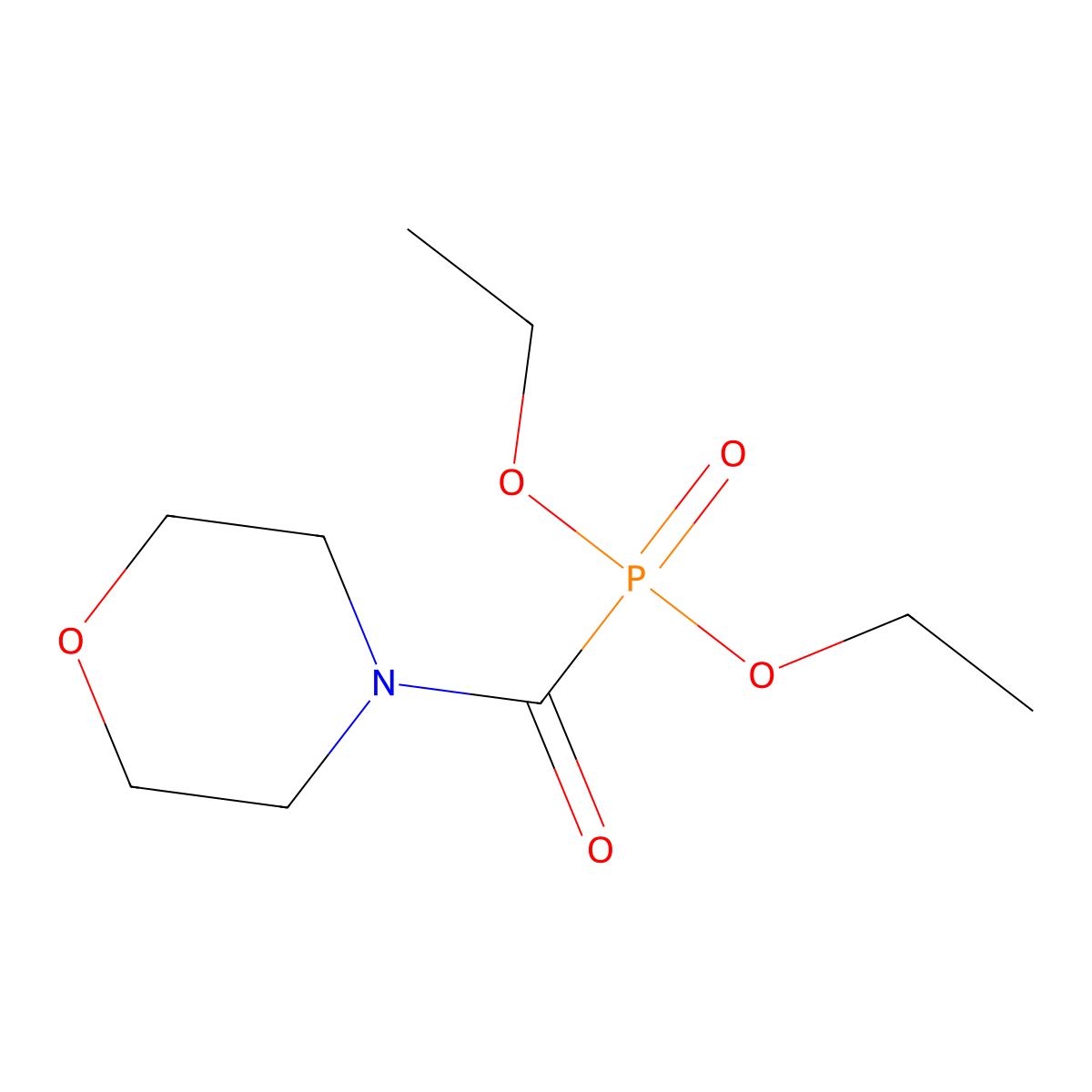 Diethoxyphosphoryl(morpholin-4-yl)methanone molecular structure, CAS 59682-45-0