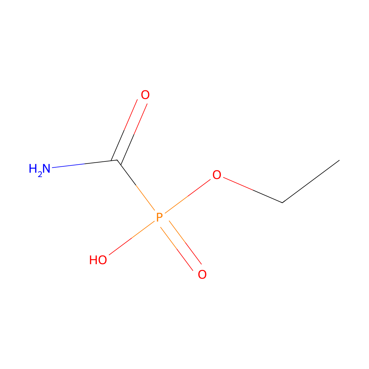 Fosamine molecular structure, CAS 59682-52-9