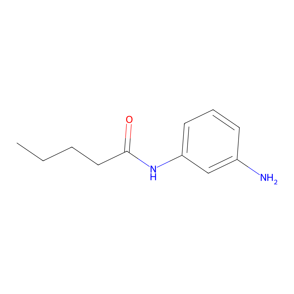 N-(3-aminophenyl)pentanamide molecular structure, CAS 59683-84-0