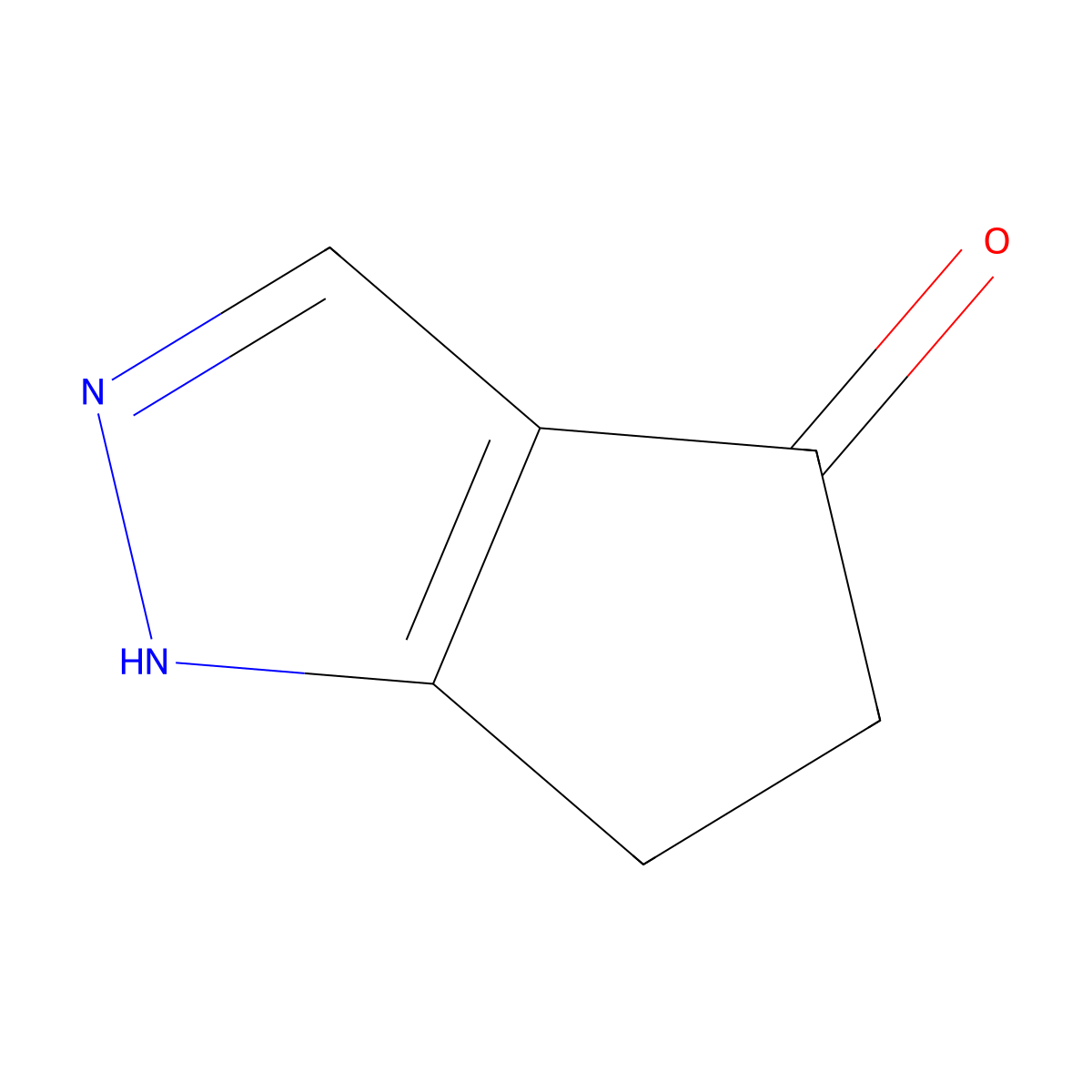 1H,4H,5H,6H-cyclopenta(c)pyrazol-4-one molecular structure, CAS 596844-18-7
