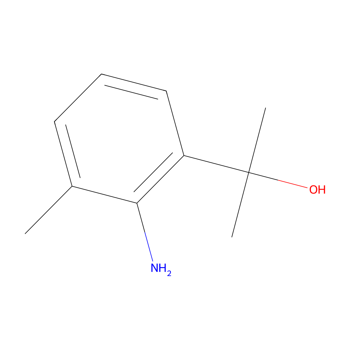 2-(2-Amino-3-methylphenyl)propan-2-ol molecular structure, CAS 59689-18-8