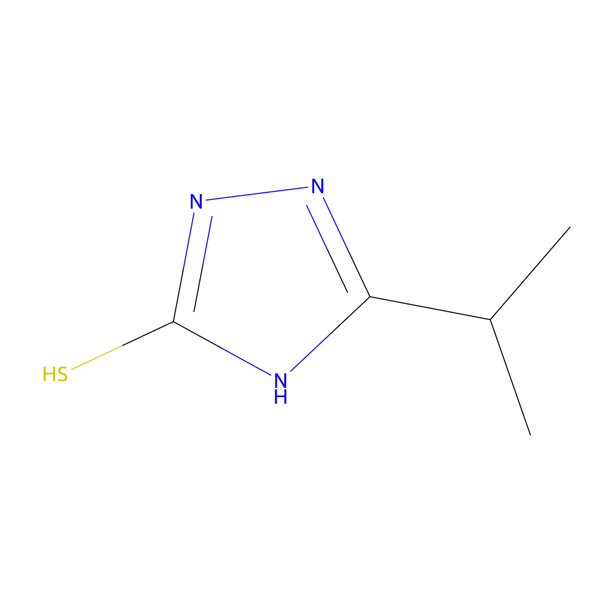 5-Isopropyl-4H-[1,2,4]triazole-3-thiol molecular structure, CAS 59689-64-4