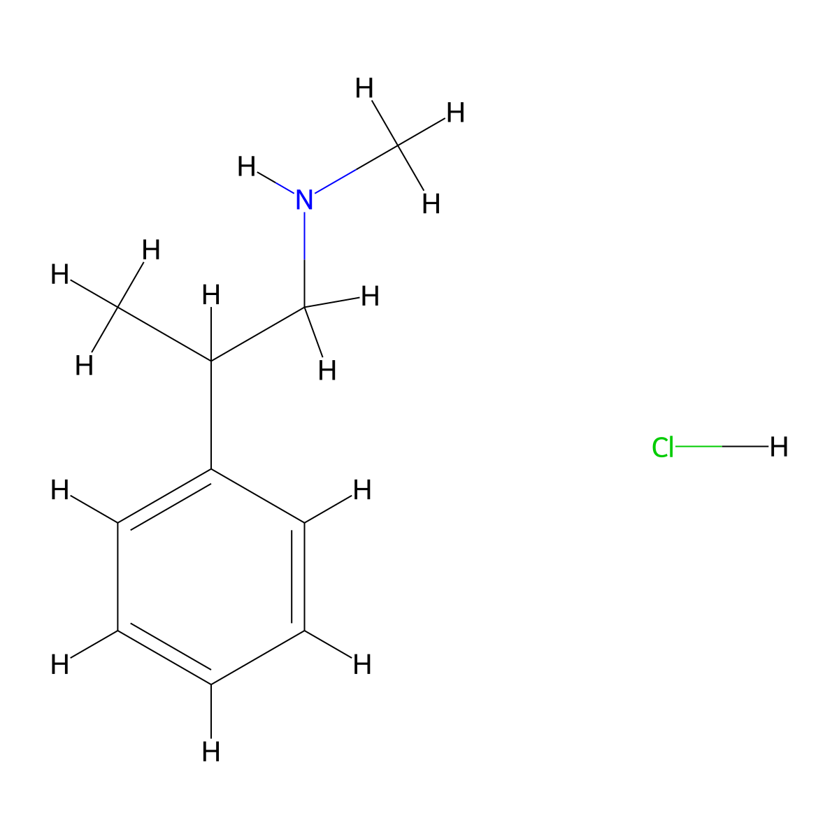Phenpromethamine hydrochloride molecular structure, CAS 5969-39-1