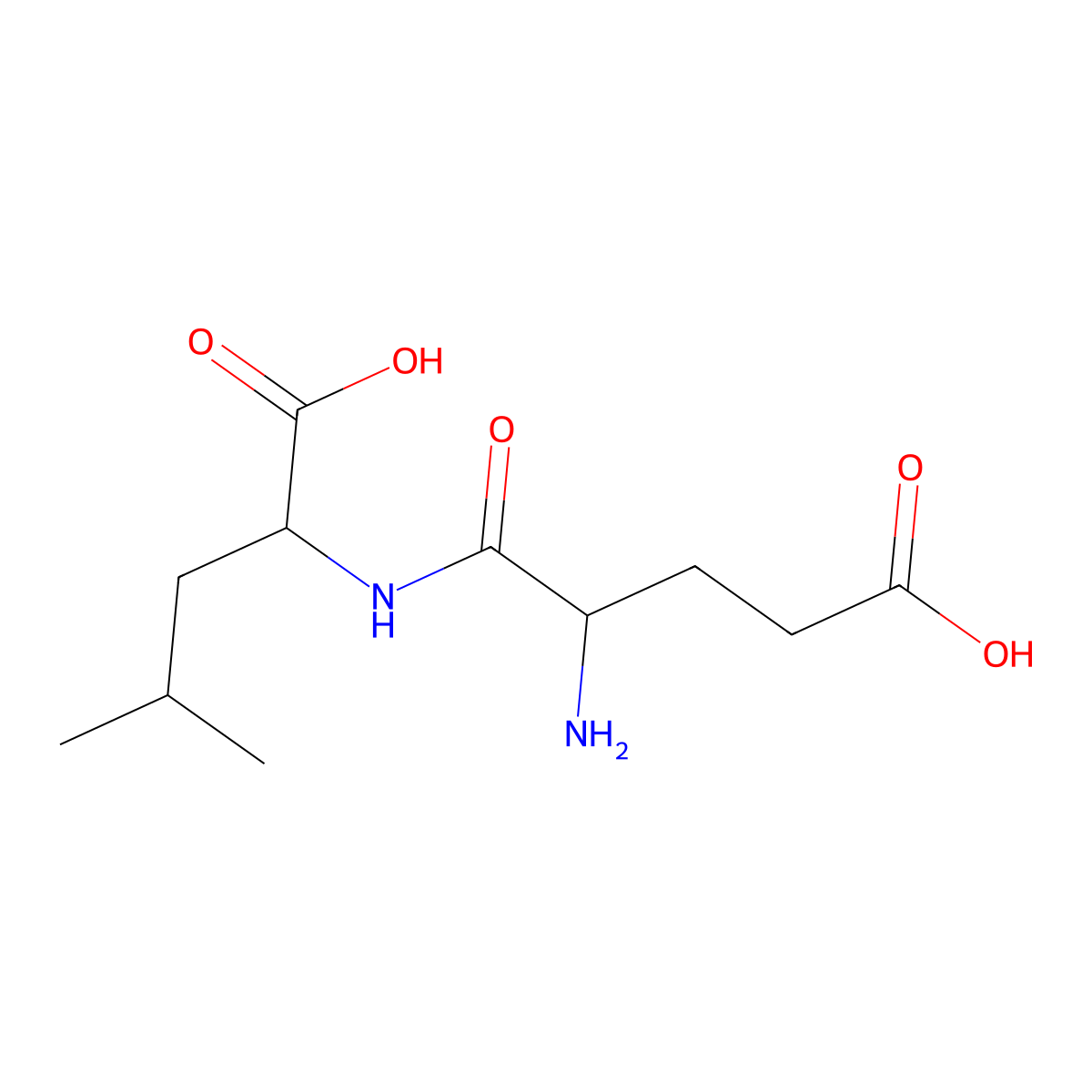 Glu-Leu molecular structure, CAS 5969-52-8