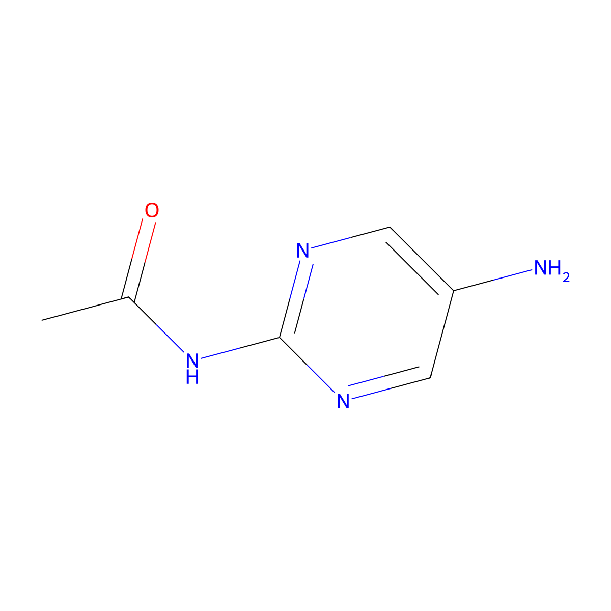 N-(5-aminopyrimidin-2-yl)acetamide molecular structure, CAS 59690-85-6