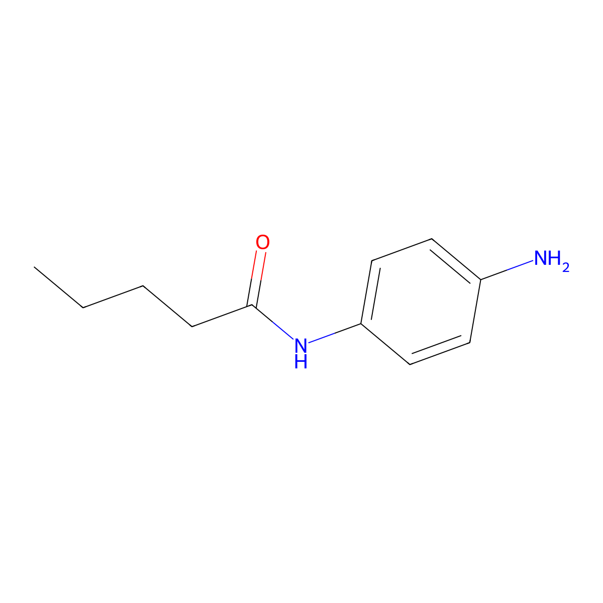 N-(4-aminophenyl)pentanamide molecular structure, CAS 59690-87-8
