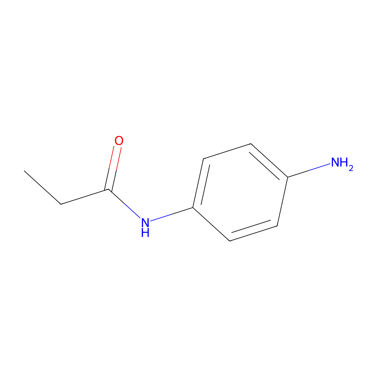N-(4-Aminophenyl)propanamide molecular structure, CAS 59690-89-0
