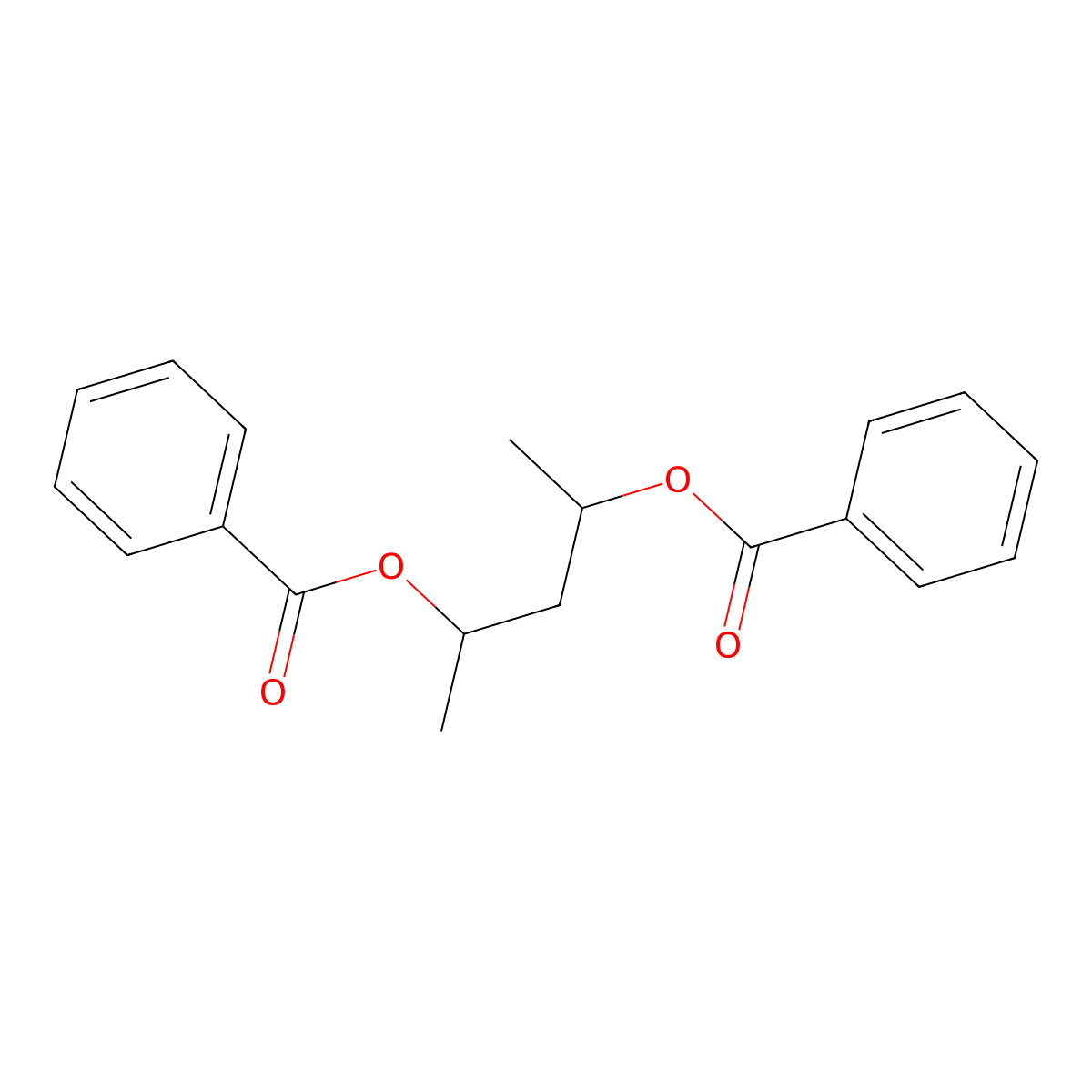 2,4-Pentanediol, dibenzoate molecular structure, CAS 59694-10-9