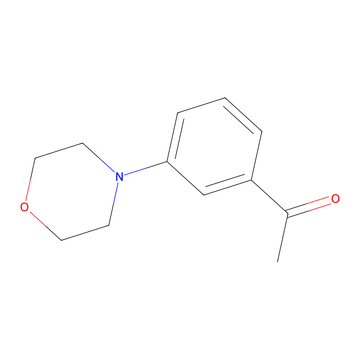 1-(3-Morpholin-4-yl-phenyl)-ethanone molecular structure, CAS 59695-23-7