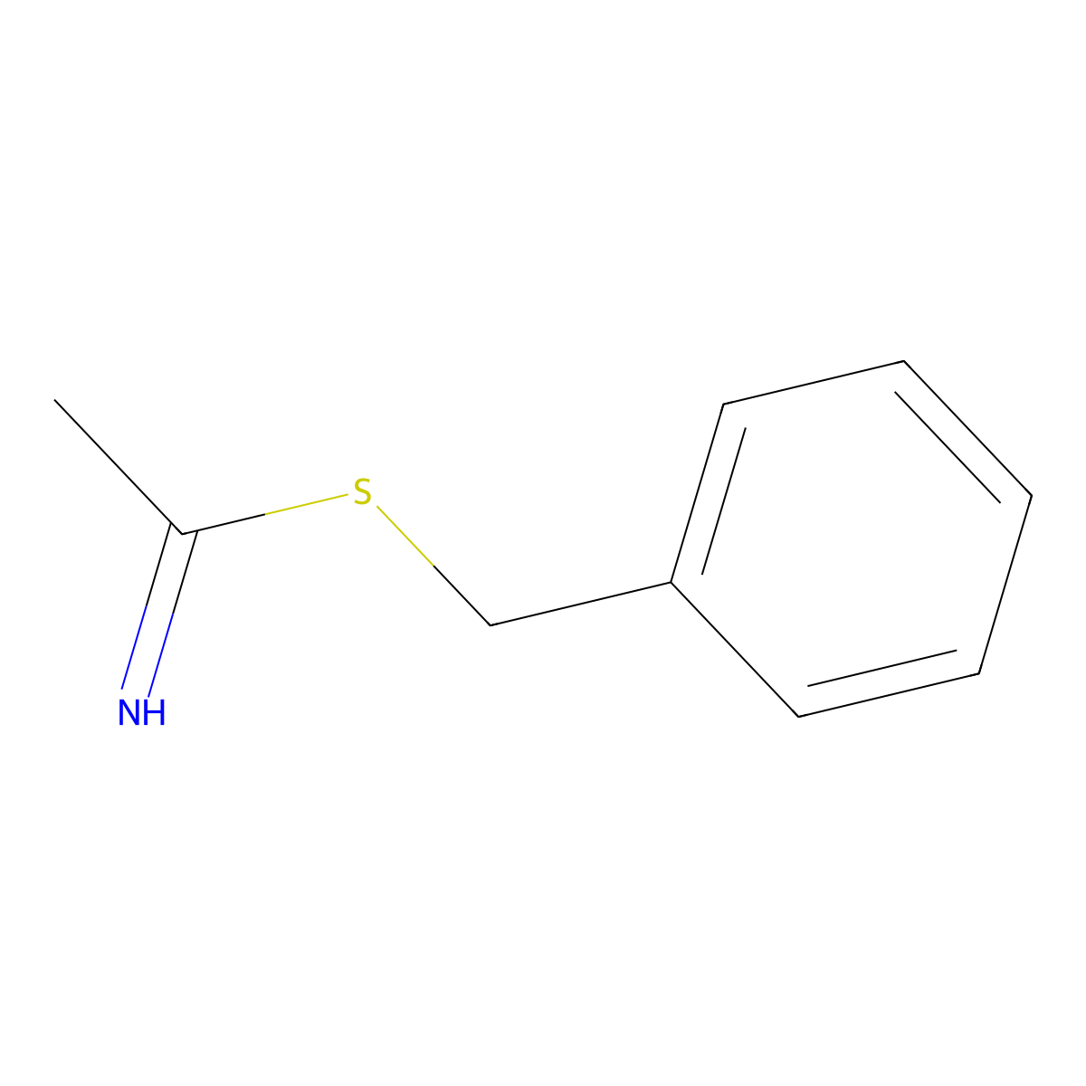 Benzyl ethanimidothioate molecular structure, CAS 59696-97-8