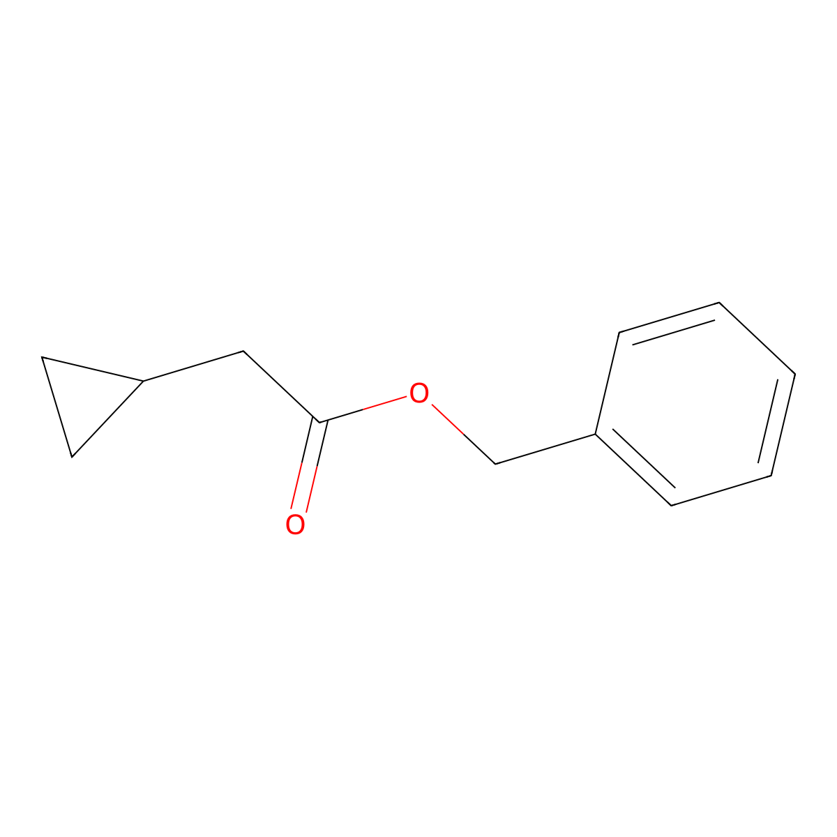 Phenylmethyl Cyclopropylacetate molecular structure, CAS 59698-18-9