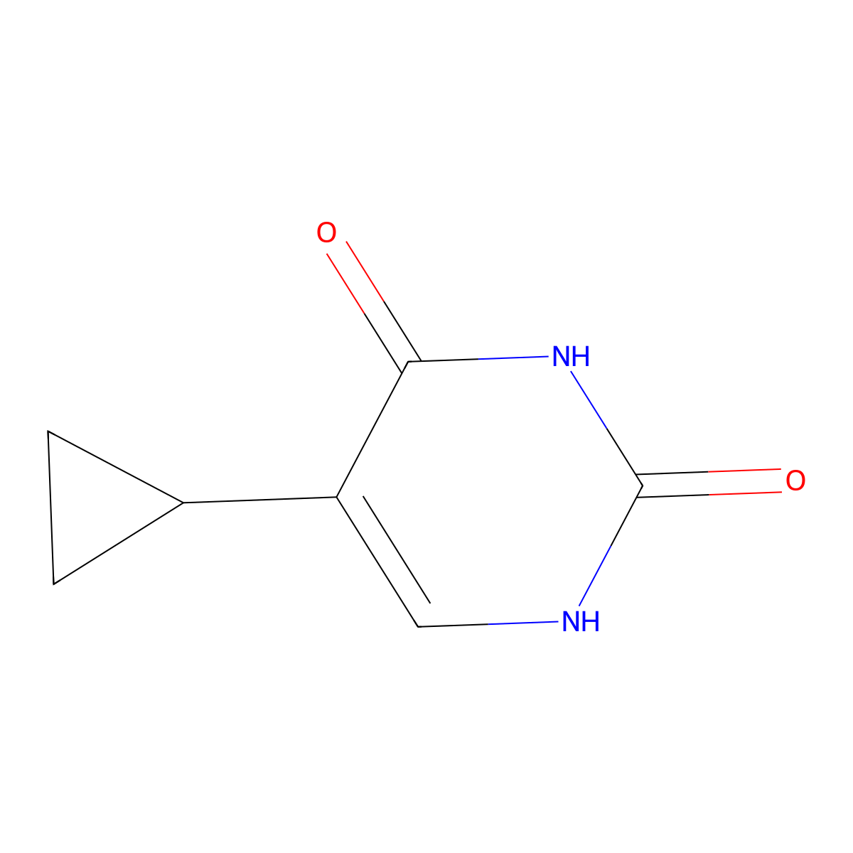5-Cyclopropyluracil molecular structure, CAS 59698-20-3