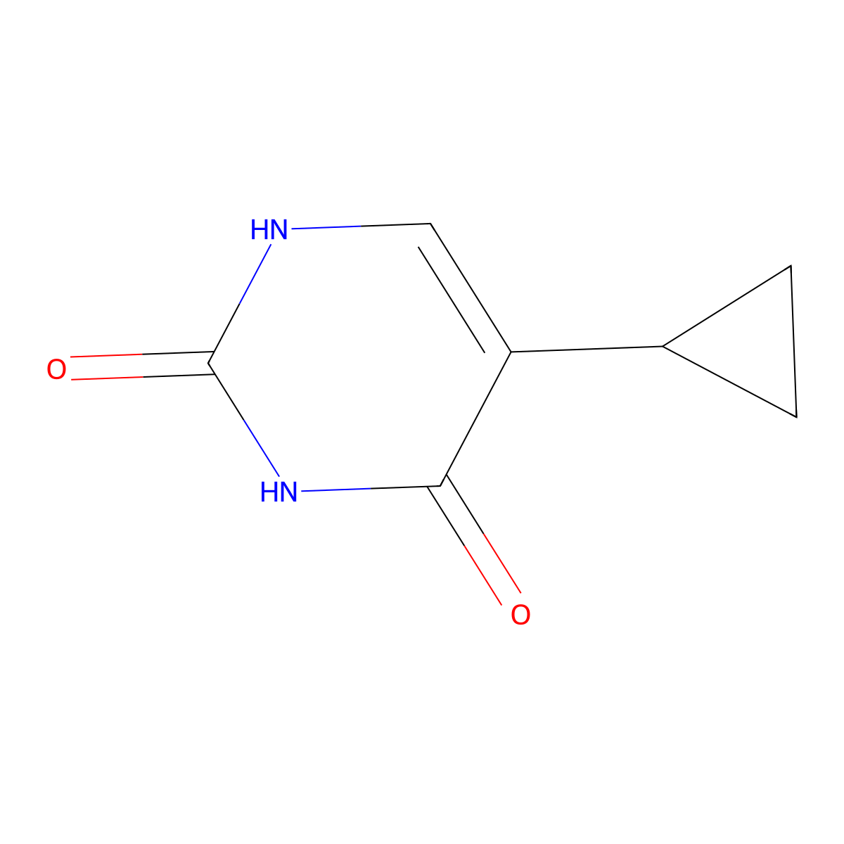 5-Cyclopropyluracil molecular structure, CAS 59698-20-3
