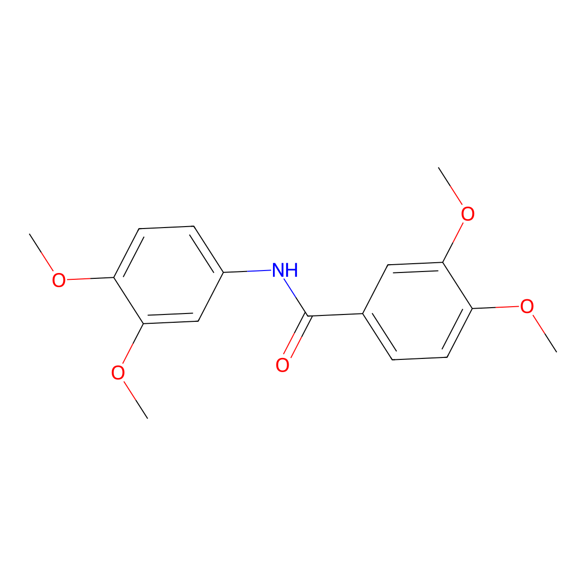 N-(3,4-dimethoxyphenyl)-3,4-dimethoxybenzamide molecular structure, CAS 59699-54-6