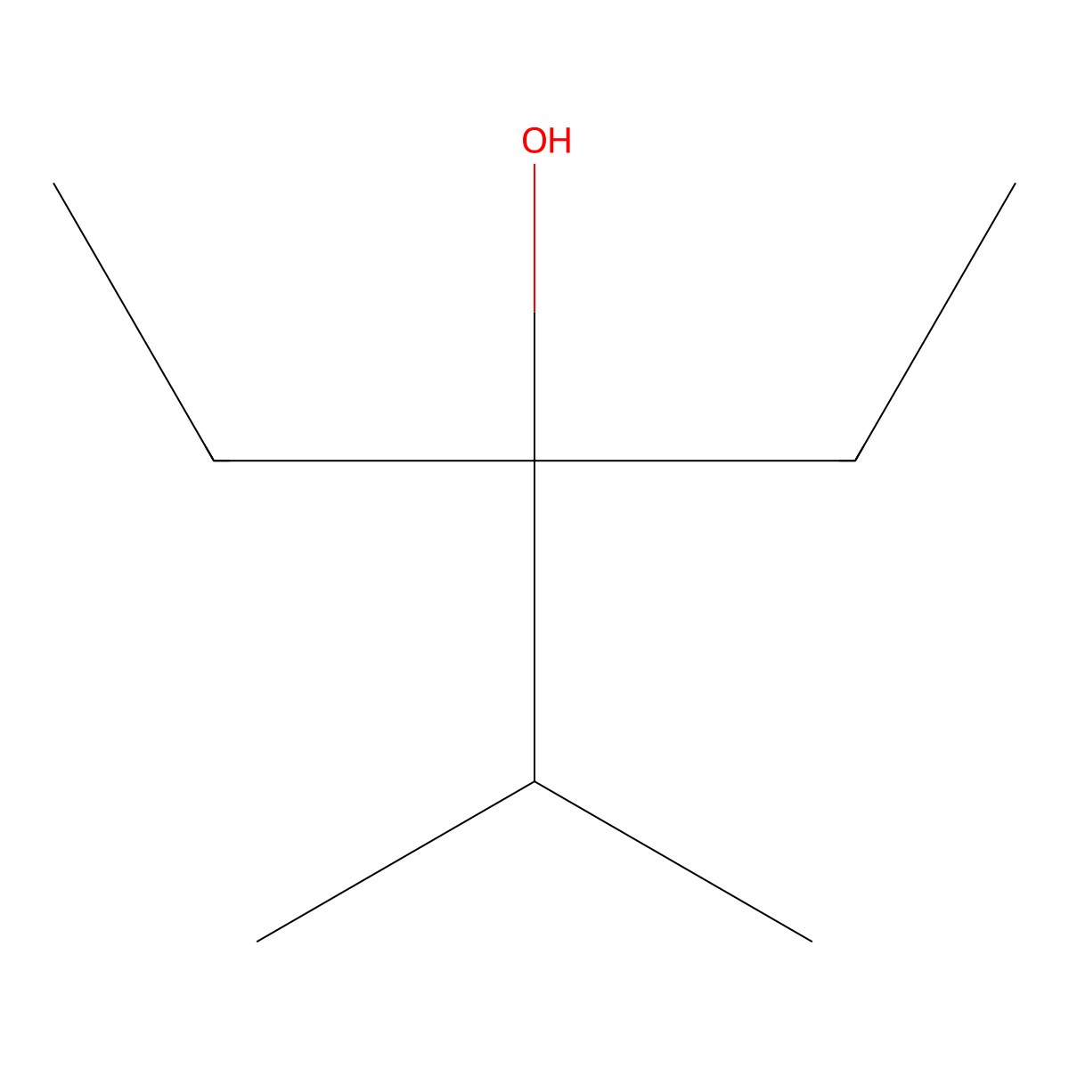 3-Ethyl-2-methyl-3-pentanol molecular structure, CAS 597-05-7