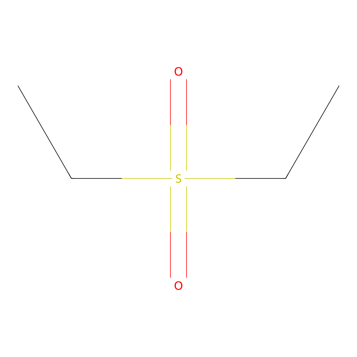 Ethyl sulfone molecular structure, CAS 597-35-3