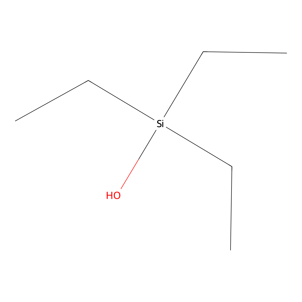 Triethylsilanol molecular structure, CAS 597-52-4