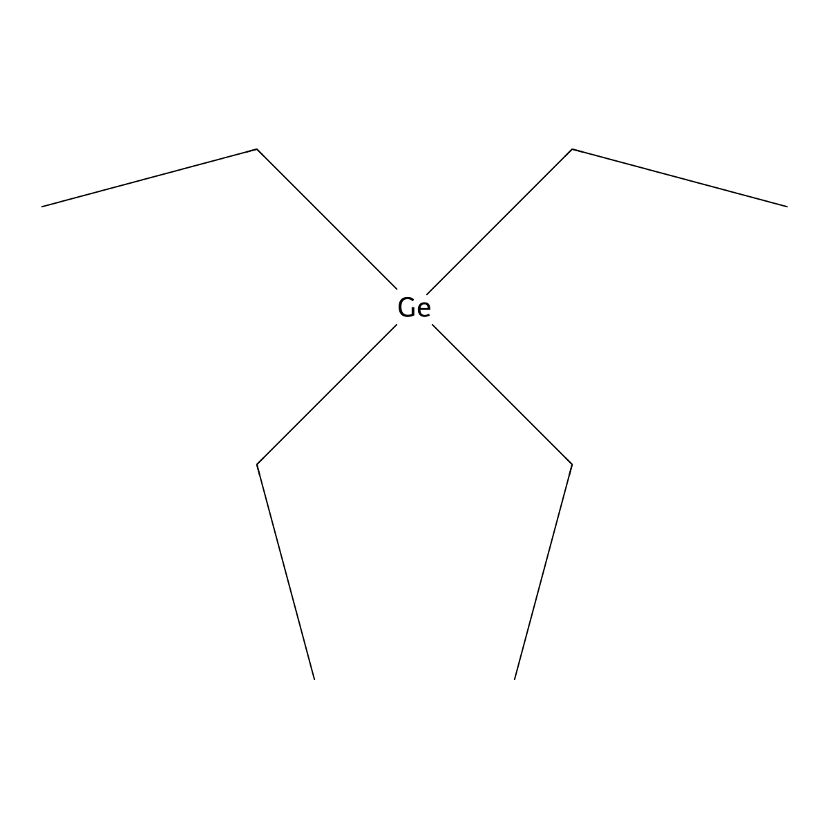 Tetraethylgermane molecular structure, CAS 597-63-7
