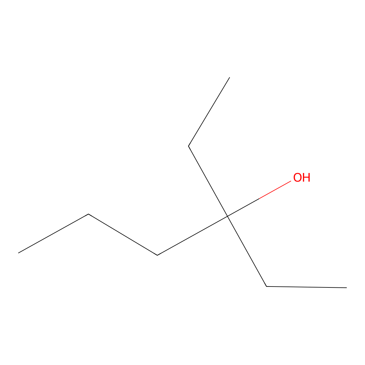 3-Ethylhexan-3-ol molecular structure, CAS 597-76-2
