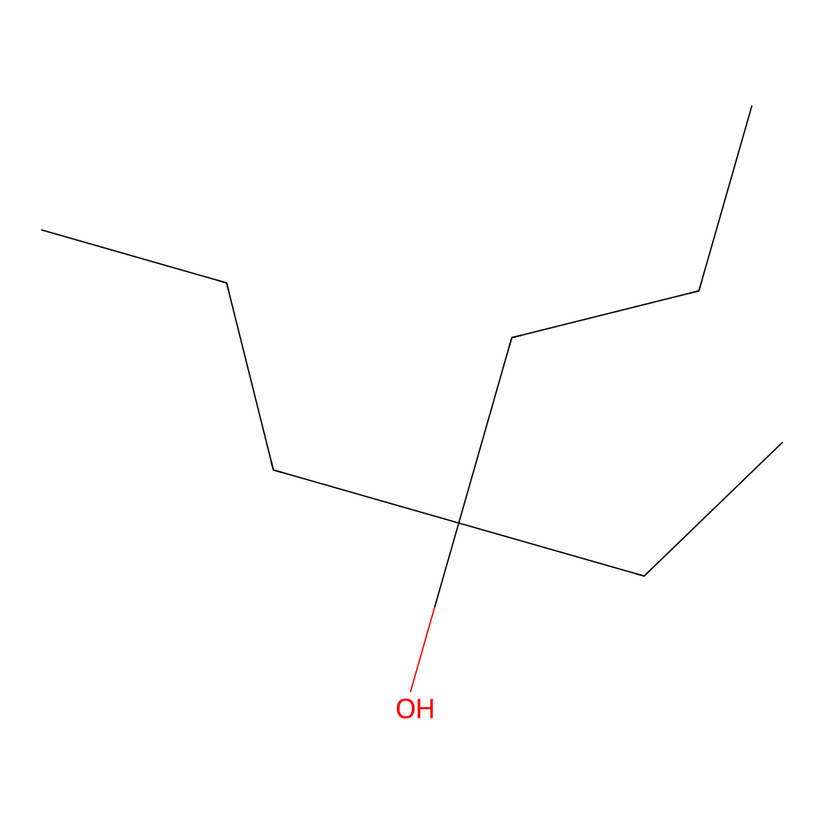 4-Ethyl-4-heptanol molecular structure, CAS 597-90-0