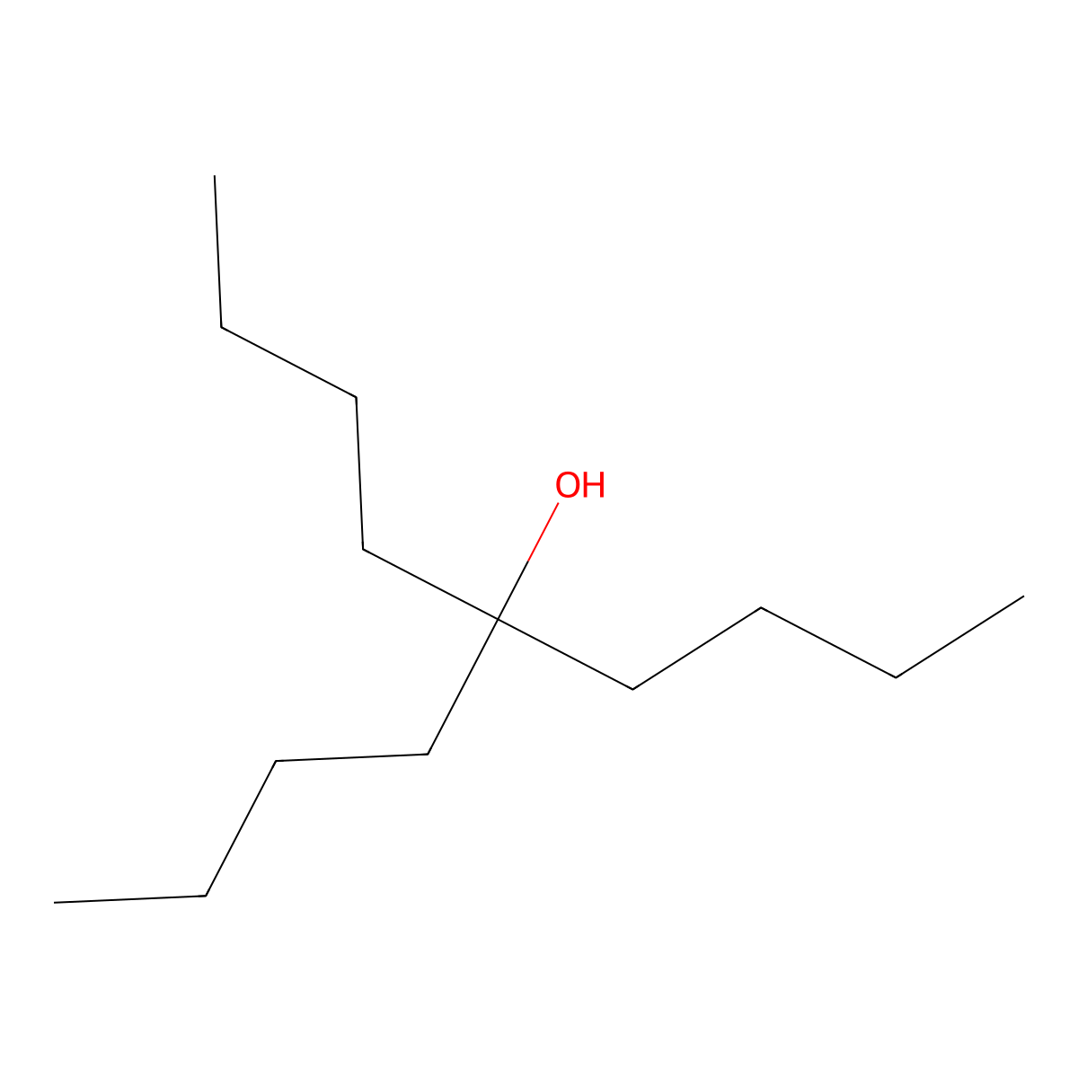 5-Butyl-5-nonanol molecular structure, CAS 597-93-3